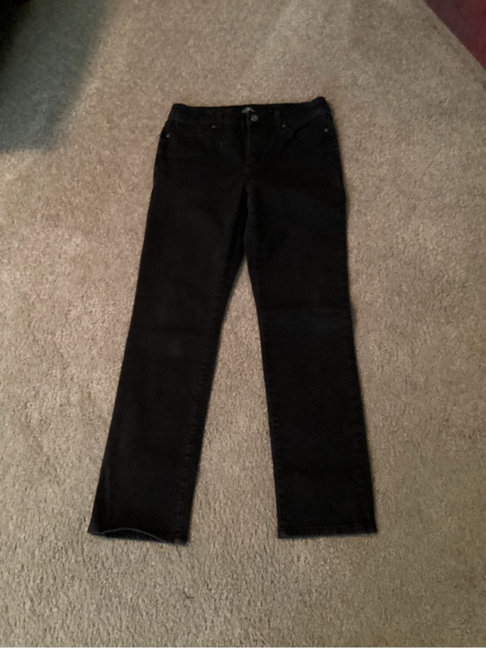 St. John's Bay Black Straight-Leg Women's Jeans